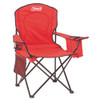 Coleman Chair Adult Quad w/Cooler, Red