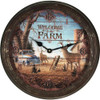 Rivers Edge Products Metal Clock, 15" Welcome Deer