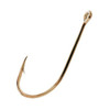 Eagle Claw Plain Shank Offset Hook, Bronze Size 1/0 (Per 8)