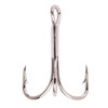 Eagle Claw Lazer 2x Treble Reg Shank Curved Point Hook, Nickel Size 1 (Per 5)