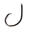 Eagle Claw Lazer Circle Mid-Wire Offset Hook, Platinum Black Size 8/0 (Per 5)