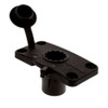 Scotty Flush Deck Mount with Rain Cap, Locking, Black