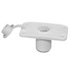 Scotty Flush Deck Mount with Rain Cap White