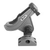 Scotty Baitcaster Rod Holder with Number 241 Side Deck Mount, Gray