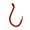 Gamakatsu Single Egg Hook, Barb On Shank Size 12, Red, Per 10