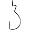 Gamakatsu Worm Hook, Skip Gap Size 1/0, NS Black, Per 6