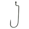 Gamakatsu Worm Hook Size 4/0, Round Bend, Offset Shank, NS Black, Per 5