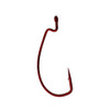 Gamakatsu Worm Hook, Superline, Offset Shank, EWG Size 2/0, Red, Per 5