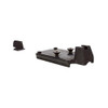 Trijicon RMR Mount 1911 with Integrated Night Sight Set: Black Front/Rear Outline with Green Lamps
