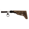 Advanced Technology Intl AR-15 TactLite Adjustable Mil-Spec Stock with Mil-Spec Buffer Tube Assembly, Flat Dark Earth