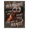 Rivers Edge Products Heavy Metal Sign Warning You're In Range