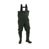 Frogg Toggs Chest Wader Cascades 2 Ply Rubber Bootfoot, Cleated, Size 13, Dark Green