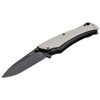Boker Knives Plus Folding Knife Griploc, 3 1/2 Plain Black Blade, White Aluminum Handle