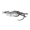 LiveTarget Lures Field Mouse Hollow Body Freshwater, 2 3/4", #2/0 Hook, Topwater Depth, Gray/White