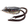 LiveTarget Lures Frog Hollow Body 2 5/8", Number 2/0 Hook Size, Topwater Depth, Brown/Black