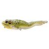 LiveTarget Lures Frog Walking Bait 4 1/8", Number 4 Hook Size, Topwater Depth, Green/Yellow