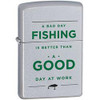 Zippo Outdoors Windproof Lighter Fishing, Satin Chrome
