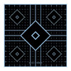 Do-All Traps AccuBlue Splatter Target 12" x 12" Diamond, 5 Pack