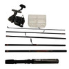 Daiwa Executive Travel Pack Spinning or Fly Rod, 66 Length, 6 Pieces, Light Power, Regular Action
