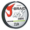 Daiwa J-Braid Braided Line, 80 lbs Tested 330 Yards/300m Filler Spool, Chartreuse