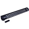 Firefield Edge Series Keymod Rail 16", Machined Aluminum, Matte Black