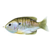 LiveTarget Lures Sunfish Hollow Body 3 1/2", Numner 4/0 Hook Size, Topwater Depth, Natural/Olive Bluegill