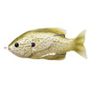 LiveTarget Lures Sunfish Hollow Body 3 1/2", Numner 4/0 Hook Size, Topwater Depth, Pearl/Olive Pumpkinseed