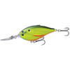 LiveTarget Lures Threadfin Shad Crankbait 3", Number 2 Hook Size, 16' Depth, Chartreuse/Black