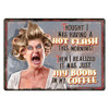 Rivers Edge Products 12" x 17" Tin Sign Hot Flashes / Coffee