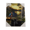 Rivers Edge Products 16"x12" LED Wall Art Kids and Raccoons
