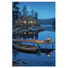Rivers Edge Products 24"x16" LED Wall Art Crescent Moon