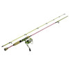 Eagle Claw Fish Skins Rainbow Trout Combo 6, 2pc Rod, 5.2:1 Gear Ratio, Light Power