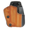 Frontline 3 Layer Synthetic Leather Paddle Holster 1911 Colt Commander, Brown, Right Hand
