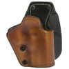 Frontline 3 Layer Synthetic Leather Paddle Holster Glock 30, Brown, Right Hand