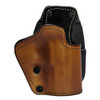 Frontline 3 Layer Synthetic Leather Paddle Holster CZ 75 P07 Duty, Brown, Right Hand