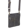 Gun Toten Mamas Buffalo Leather Crossbody Flat Sac,  Vintage Brown Distress