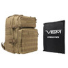 NcStar Assault Backpac with 11" z 14" Square Panels Tan