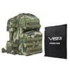 NcStar Tactical Backpack with 10" x 12" Square Panels Woodland Camo