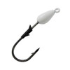 Eagle Claw TroKar SwimBait Head Size 1/4 oz, Black Chrome Hook, White