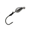 Eagle Claw TroKar SwimBait Head Size 3/8 oz, Black Chrome Hook, Lead