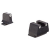 Trijicon Bright and Tough Night Sight Suppressor Set FNH Models FNX-45 and FNP-45, White Front/Rear with Green Lamps