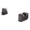 Trijicon Bright and Tough Night Sight Suppressor Set Sig Sauer Models Calibrated, 9mm and .357 Sig, White Front/Rear with Green Lamps