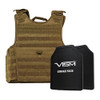 NcStar Quick Release Carrier with 11"x14" PE Hard Plate Tan