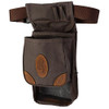 Browning Lona Canvas/Leather Large Deluxe Shell Pouch, Flint/Brown