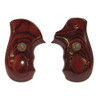 Pachmayr Renegade Wood Laminate Pistol Grips Ruger SP101, Rosewood, Smooth
