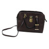 Bulldog Cases Purse Satchel Style with Holster, Chocolate Brown