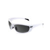 Smith & Wesson Accessories M&P Whitehawk Shooting Glasses White Frames, Smoke Mirror Lens
