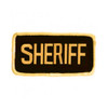Uncle Mikes Organization Patches Sheriff, Black and Gold, 2 1/4"x4 1/4"