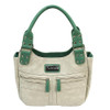 NcStar VISM Concealed Carry Hobo Bag Off White with SeafoamTrim