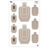 Birchwood Casey Eze-Scorer Target 23"x35" Multi IPSC Pratice (Per 100)